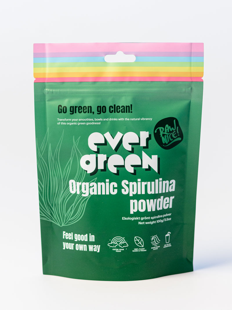 Ekologisk grön Spirulina 